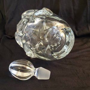 Aseda Sweden MCM Decanter designer Börne Augustsson 1948 fluted thumbprint, Clea